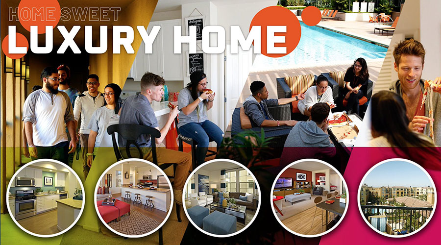 Video: Student Housing Orientation. Home sweet luxury home.